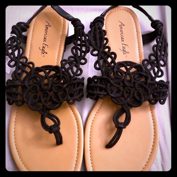 American Eagle By Payless Shoes - Boho Women’s American Eagle macrame sandals